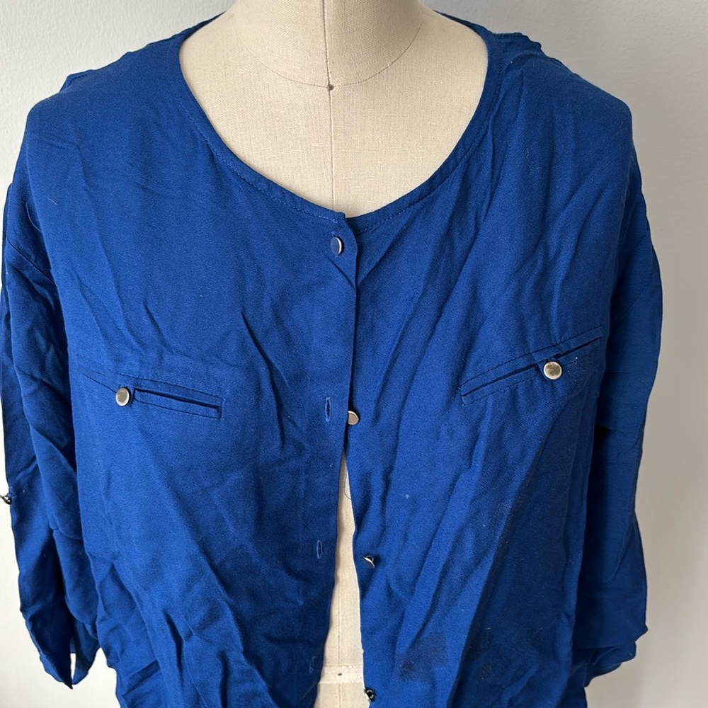 Mango Blouse in Blue